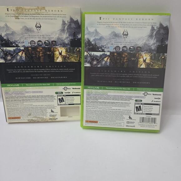 The Elder Scrolls V: Skyrim (Xbox 360, 2011) Legendary Edition w/ Map Complete - Picture 5 of 6